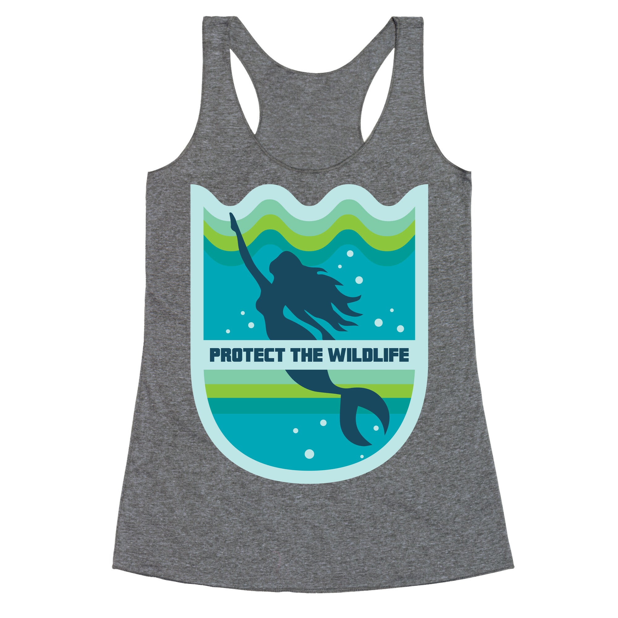 Protect The Wildlife (Mermaid) Racerback Tank
